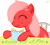 Size: 1801x1628 | Tagged: safe, artist:arifproject, oc, oc only, oc:downvote, earth pony, pony, derpibooru, g4, derpibooru ponified, eating, eid al-fitr, eyes closed, food, holding, malaysia, meta, ponified, simple background, solo, text, transparent background, vector