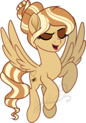 Size: 6590x9401 | Tagged: safe, artist:kojibiose, oc, oc only, oc:cremora latte, pegasus, pony, g4, absurd resolution, female, mare, movie accurate, simple background, solo, transparent background, vector