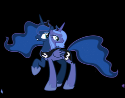 Size: 3409x2681 | Tagged: safe, artist:theunknowenone1, princess luna, alicorn, pony, g4, fusion, high res, we have become one