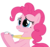 Size: 1789x1681 | Tagged: safe, artist:killagouge, pinkie pie, earth pony, pony, g4, too many pinkie pies, bust, female, hoof hold, mare, simple background, smiling, solo, stopwatch, transparent background, vector