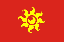 Size: 787x522 | Tagged: safe, artist:ngthanhphong, pony, flag, moon, sun, vietnam
