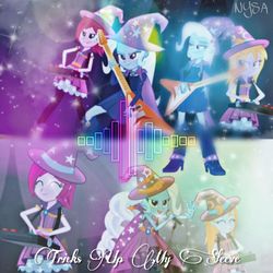 Size: 1080x1080 | Tagged: safe, edit, fuchsia blush, lavender lace, trixie, equestria girls, g4, my little pony equestria girls: rainbow rocks, trixie and the illusions