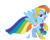 Size: 2024x1630 | Tagged: safe, artist:mattbas, rainbow dash, pegasus, pony, g4, my little pony: friendship is magic, suited for success, >:d, beautiful, clothes, cute, dashabetes, dress, female, gala dress, hoof shoes, looking at you, mare, open mouth, rainbow dash always dresses in style, raised hoof, simple background, smiling, smirk, solo, spread wings, transparent background, vector, wings