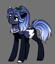 Size: 1012x1183 | Tagged: safe, artist:cloud-fly, oc, oc only, pegasus, pony, eye clipping through hair, female, gray background, mare, simple background, solo