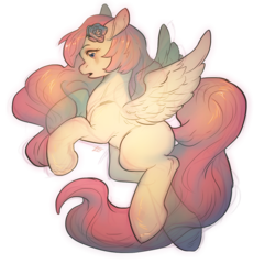 Size: 1027x1112 | Tagged: safe, artist:locksto, oc, oc only, oc:rosey, pegasus, pony, solo