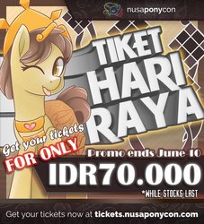 Size: 818x900 | Tagged: safe, oc, oc:nuning, pony, clothes, crown, dress, eid al-fitr, indonesia, jewelry, ramadan, regalia