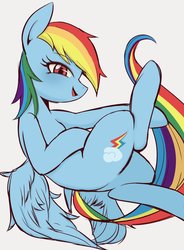 Size: 1006x1365 | Tagged: safe, artist:manachaaaaaaaa, rainbow dash, pegasus, pony, g4, female, human shoulders, mare, simple background, smiling, solo, white background, wings