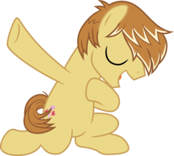 Size: 3341x3000 | Tagged: safe, artist:cloudy glow, feather bangs, earth pony, pony, g4, hard to say anything, .ai available, high res, male, solo, vector