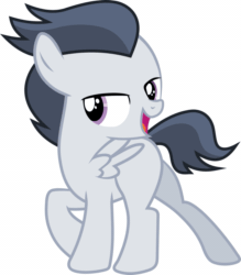 Size: 895x1024 | Tagged: safe, artist:frownfactory, edit, editor:undeadponysoldier, rumble, pegasus, pony, g4, adorable face, adorasexy, animated, bedroom eyes, blinking, colt, cute, eye flutter, looking at you, male, open mouth, rumblebetes, sexy, simple background, solo, stupid sexy rumble, white background