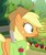 Size: 880x1057 | Tagged: safe, screencap, applejack, earth pony, pony, g4, going to seed, apple, butt, cropped, female, food, plot, solo