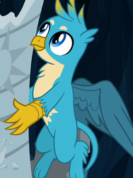 Size: 541x720 | Tagged: safe, screencap, gallus, griffon, g4, uprooted, chest fluff, claws, cropped, male, paws, tail, wings