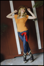 Size: 3456x5184 | Tagged: safe, artist:krazykari, applejack, human, g4, clothes, cosplay, costume, irl, irl human, pants, photo, shirt, solo