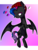 Size: 1102x1461 | Tagged: safe, artist:bonpikabon, oc, oc only, oc:nocturnal paint, bat pony, pony, bat pony oc, beanie, bedroom eyes, bisexual pride flag, ear piercing, earring, eyebrow piercing, eyeshadow, female, flying, hat, heart, jewelry, makeup, mare, piercing, pride, pride flag, raised hoof, reference sheet, smiley face, smiling, solo, tattoo, wing piercing