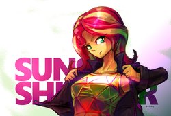 Size: 2039x1377 | Tagged: safe, artist:oberon826, sunset shimmer, equestria girls, g4, armpits, female, solo