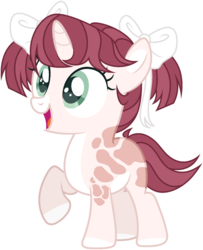Size: 1631x2013 | Tagged: safe, artist:rerorir, oc, oc only, pony, unicorn, base used, bow, female, filly, hair bow, raised hoof, simple background, solo, transparent background