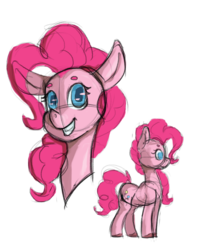 Size: 2030x2458 | Tagged: safe, artist:laptopdj, pinkie pie, earth pony, pony, g4, female, high res, mare, sketch