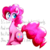 Size: 1000x1000 | Tagged: safe, artist:mirtash, pinkie pie, earth pony, pony, rcf community, g4, blushing, cute, female, lyrics, mare, simple background, sitting, smile song, solo, text, transparent background