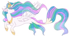 Size: 20000x10000 | Tagged: safe, artist:canisrettmajoris, princess celestia, alicorn, seapony (g4), g4, my little pony: the movie, absurd resolution, clothes, crown, cute, digital art, dorsal fin, ethereal mane, ethereal tail, female, fin, fin wings, fins, fish tail, flowing mane, flowing tail, gem, hoof shoes, horn, jewelry, looking at you, ocean, peytral, purple eyes, regalia, scales, sealestia, seaponified, seapony celestia, see-through, show accurate, signature, simple background, smiling, solo, species swap, spread wings, swimming, tail, underwater, water, wings, yellow background