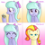 Size: 1002x1002 | Tagged: safe, artist:marikaefer, flitter, oc, oc:lola cloudmaker, pegasus, pony, ask flitter and cloudchaser, g4, alternate hairstyle, cute, daaaaaaaaaaaw, eyes closed, flitterbetes, not sunset shimmer, photo, rarity hair