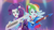 Size: 1280x720 | Tagged: safe, screencap, rainbow dash, rarity, equestria girls, g4, my little pony equestria girls: rainbow rocks, perfect day for fun, clothes, duo, electric guitar, face paint, female, guitar, keytar, musical instrument, open mouth, ponied up