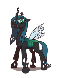 Size: 1280x1707 | Tagged: safe, artist:flutterluv, queen chrysalis, changeling, changeling queen, g4, female, simple background, solo, transparent background