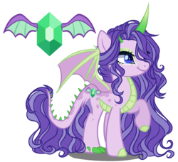 Size: 1800x1640 | Tagged: safe, artist:gihhbloonde, oc, oc only, dracony, hybrid, base used, eyelashes, eyeshadow, female, interspecies offspring, makeup, offspring, parent:rarity, parent:spike, parents:sparity, raised hoof, simple background, smiling, solo, transparent background