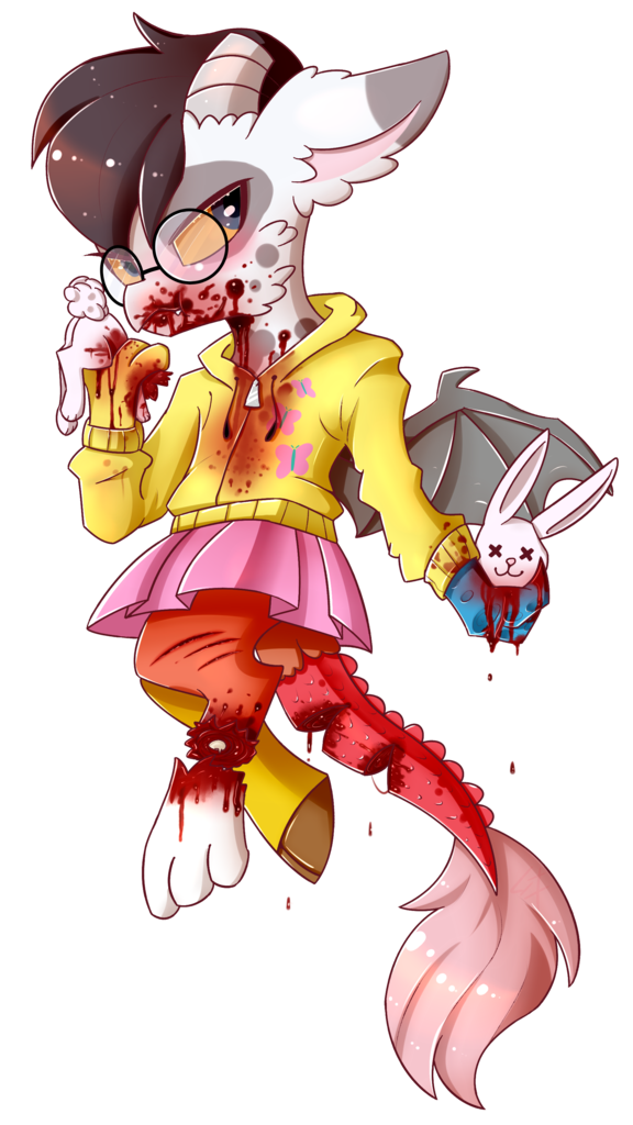 Grimdark Grotesque Artist Lixthefork Angel Bunny