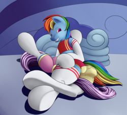 Size: 2750x2500 | Tagged: safe, artist:fauxstealth, fluttershy, rainbow dash, pony, g4, clothes, headscissors, high res, socks, sports, wrestling