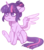 Size: 611x700 | Tagged: dead source, safe, artist:ask-ociel, twilight sparkle, alicorn, pony, g4, alternate hairstyle, blushing, chest fluff, colored wings, cute, female, hair bun, heart eyes, mare, multicolored wings, no pupils, simple background, sitting, solo, transparent background, twiabetes, twilight sparkle (alicorn), wing fluff, wingding eyes, wings