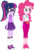 Size: 1373x2040 | Tagged: safe, artist:themaxofthemaximum, pinkie pie, sci-twi, twilight sparkle, equestria girls, g4, alternate clothes, clothes, converse, cute, diapinkes, duo, geode of sugar bombs, geode of telekinesis, glasses, heart, magical geodes, ponytail, shoes, simple background, skirt, smiling, sneakers, socks, transparent background, twiabetes