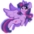 Size: 500x500 | Tagged: dead source, safe, artist:sketchbunnies, twilight sparkle, alicorn, pony, g4, cute, ear fluff, female, mare, open mouth, solo, sparkly eyes, spread wings, twiabetes, twilight sparkle (alicorn), wingding eyes, wings