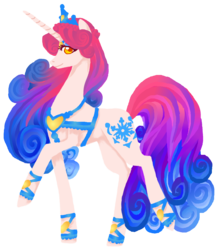 Size: 1788x2041 | Tagged: safe, alternate version, artist:fountainstranger, idw, princess amore, pony, unicorn, g4, spoiler:comic, colored pupils, crown, female, jewelry, mare, profile, regalia, simple background, solo, transparent background