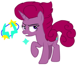 Size: 1245x1080 | Tagged: safe, artist:徐詩珮, oc, oc:glitter wave, pony, unicorn, eye scar, female, magic, magical lesbian spawn, mare, next generation, not glitter drops, not tempest shadow, offspring, parent:glitter drops, parent:tempest shadow, parents:glittershadow, scar, simple background, transparent background