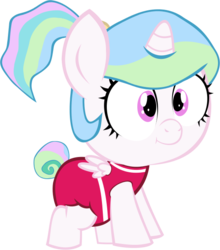 Size: 548x624 | Tagged: safe, artist:megarainbowdash2000, princess celestia, pony, between dark and dawn, g4, age regression, baby, baby celestia, baby pony, cewestia, cute, cutelestia, diaper, female, filly, filly celestia, foal, onesie, simple background, transparent background, younger