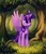 Size: 5000x5877 | Tagged: safe, artist:hunternif, twilight sparkle, alicorn, pony, g4, cute, female, forest, mare, solo, spread wings, tree, twiabetes, twilight sparkle (alicorn), wings