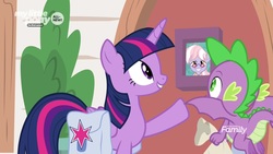 Size: 1920x1080 | Tagged: safe, screencap, dusty pages, spike, twilight sparkle, alicorn, dragon, pony, the point of no return, saddle bag, twilight sparkle (alicorn), winged spike, wings