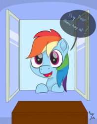 Size: 1500x1912 | Tagged: safe, artist:augjodo, rainbow dash, pegasus, pony, g4, digital art, female, mare, speech bubble