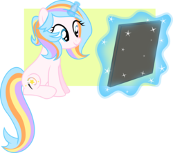 Size: 8150x7220 | Tagged: safe, artist:redfire-pony, oc, oc only, oc:oofy colorful, pony, unicorn, breaking the fourth wall, magic, solo