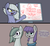 Size: 1723x1592 | Tagged: safe, artist:moonatik, limestone pie, marble pie, maud pie, earth pony, pony, g4, angry, anthrax, clothes, dialogue, dress, eyeshadow, graph, makeup, metal, metallica, pie sisters, siblings, simple background, sisters, slayer, speech bubble, surprised, thrash metal, whiteboard