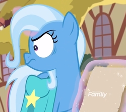 Size: 1209x1078 | Tagged: safe, screencap, trixie, pony, g4, student counsel, angry, cropped, discovery family logo, faic, female, magic, mare, shrunken pupils, solo