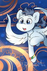 Size: 1333x2000 | Tagged: safe, artist:midnightpremiere, oc, oc only, oc:silver span, pegasus, pony, babscon, babscon mascots, solo