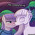 Size: 750x750 | Tagged: safe, artist:lumineko, maud pie, mudbriar, earth pony, pony, g4, season 9, student counsel, agalmatophilia, blushing, crying, female, jerry maguire, male, petrification, rock, rockbriar, ship:maudbriar, shipping, straight, that pony sure does love rocks