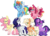 Size: 3849x2794 | Tagged: safe, artist:taaffeiite, derpibooru exclusive, applejack, fluttershy, pinkie pie, rainbow dash, rarity, twilight sparkle, classical unicorn, earth pony, pegasus, pony, unicorn, g4, alternate color palette, alternate cutie mark, alternate eye color, alternate hairstyle, alternate universe, applejack (g5 concept leak), choker, cloven hooves, coat markings, collar, colored pupils, colored wings, colored wingtips, curved horn, dappled, dock, eyebrows, female, fluttershy (g5 concept leak), flying, frown, g5 concept leak style, g5 concept leaks, glare, grin, gritted teeth, group, high res, horn, jewelry, leg fluff, leonine tail, lidded eyes, looking back, looking up, mane six, mane six (g5 concept leak), mare, neckerchief, necklace, open mouth, pale belly, pinkie pie (g5 concept leak), ponytail, race swap, rainbow dash (g5 concept leak), raised hoof, raised leg, rarity (g5 concept leak), redraw, simple background, smiling, socks (coat markings), spoiler, spread wings, tail fluff, transparent background, twilight sparkle (g5 concept leak), unamused, unicorn fluttershy, unshorn fetlocks, wings, worried