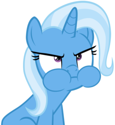 Size: 5164x5610 | Tagged: safe, artist:famousmari5, trixie, pony, unicorn, g4, student counsel, :i, angry, aweeg*, chewing, cute, diatrixes, eating, female, frown, glare, madorable, mare, puffy cheeks, simple background, solo, transparent background, vector