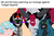 Size: 680x449 | Tagged: safe, cozy glow, king sombra, lord tirek, queen chrysalis, centaur, changeling, changeling queen, pegasus, pony, unicorn, g4, season 9, 1000 hours in ms paint, 60s spider-man, caption, cozy glow is best facemaker, electro, faic, female, filly, glare, green goblin, grin, image macro, implied twilight sparkle, legion of doom, lidded eyes, male, me and the boys, meme, ponified meme, rhino (marvel), simple background, smiling, smirk, sombra eyes, stallion, text, this will end in death, vulture (marvel), wat, xk-class end-of-the-world scenario