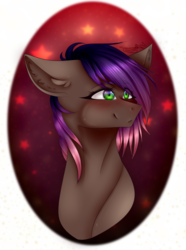 Size: 1024x1374 | Tagged: safe, artist:dawndream2003, oc, oc only, oc:evening howler, pony, bust, female, mare, portrait, solo