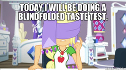 Size: 600x337 | Tagged: safe, edit, edited screencap, screencap, applejack, camping must-haves, equestria girls, g4, my little pony equestria girls: better together, bed, clothes, door, female, geode of super strength, lamp, magical geodes, memeful.com, rarity's bedroom, scarf, solo