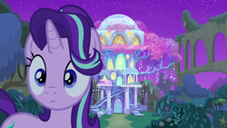 Size: 1920x1080 | Tagged: safe, screencap, starlight glimmer, pony, g4, student counsel, discovery family logo, female, mare, solo, treehouse of harmony