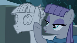 Size: 1920x1080 | Tagged: safe, screencap, maud pie, mudbriar, earth pony, pony, g4, student counsel, agalmatophilia, female, male, mare, petrification, rock, rockbriar, ship:maudbriar, shipping, statue, straight, that pony sure does love rocks, you got the hunk part right