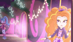 Size: 513x300 | Tagged: safe, screencap, adagio dazzle, aria blaze, sonata dusk, equestria girls, find the magic, g4, my little pony equestria girls: better together, animated, converse, female, gif, imperfect loop, shoes, singing, taco dress, the dazzlings, the dazzlings have returned